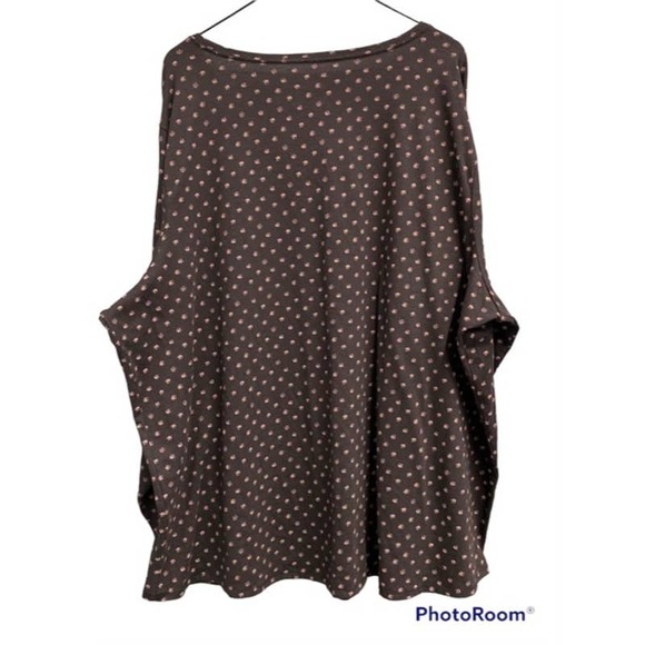 EVRI Burst Print Everyday Long Sleeve Tee Size 4X - Picture 3 of 3